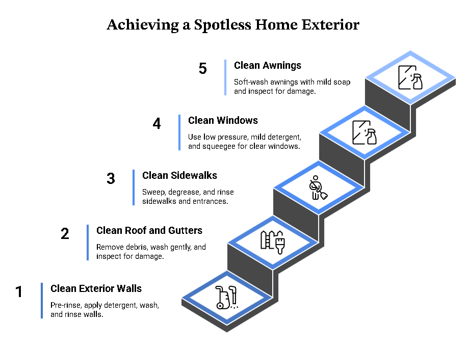 Five Simple Steps Cleaning Process